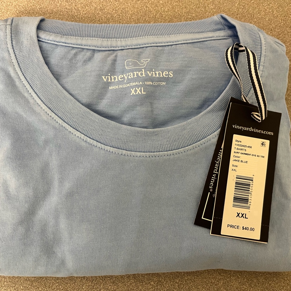Vineyard Vines Men's Short Sleeve Tee (Jake Blue) XXL